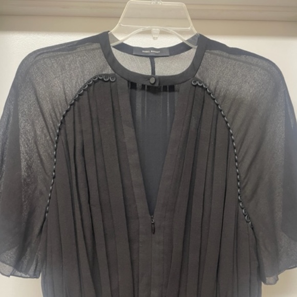ISABEL MARANT Black Keyhole Mini Dress - Picture 3 of 11